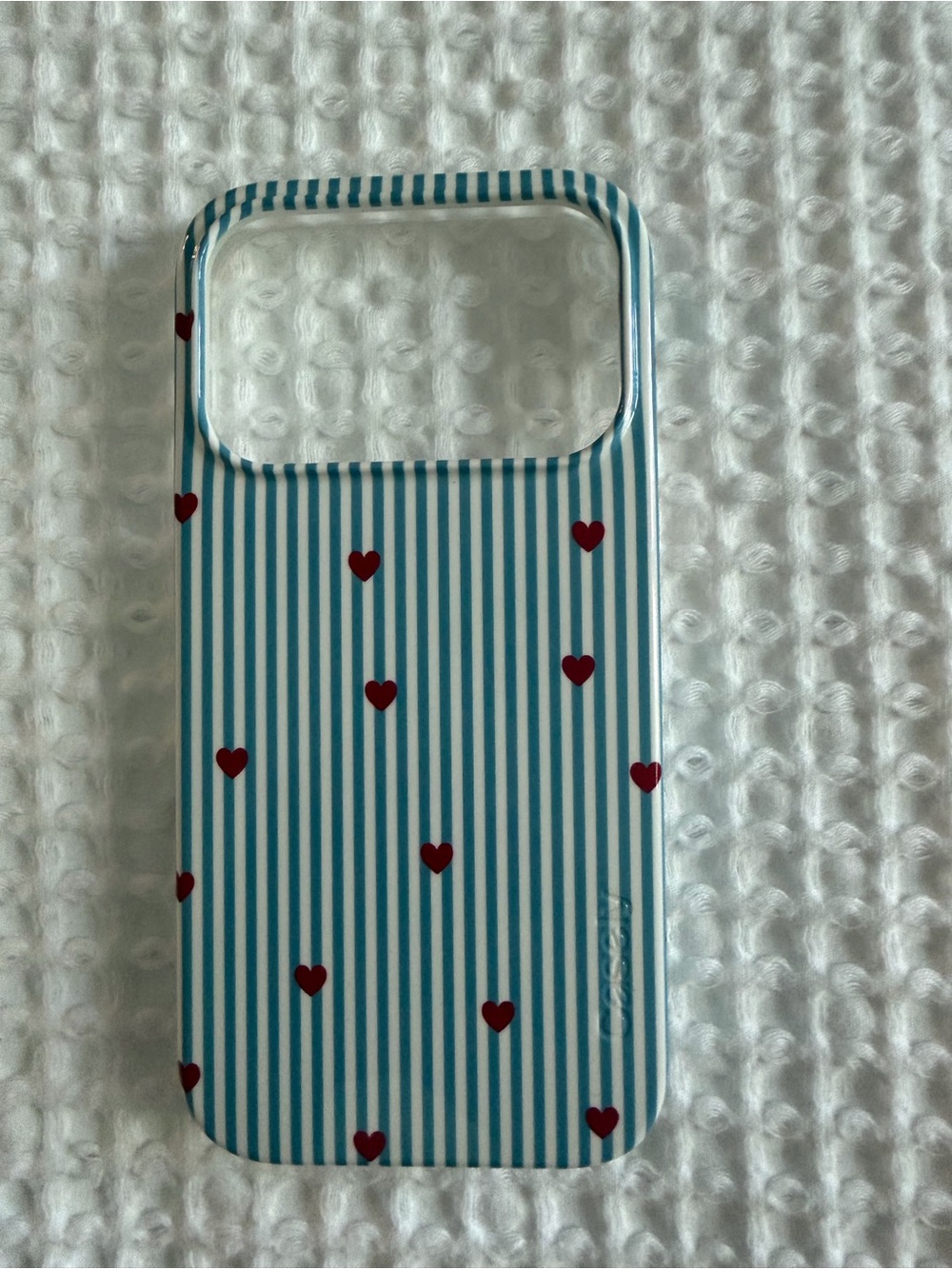 Casely iPhone 17 pro Blue Stripe Heart Phone Case - Picture 2 of 4